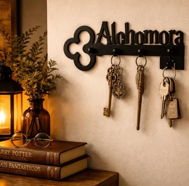 Porta-chaves Alohomora Inspirado Harry Potter